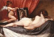 VELAZQUEZ, Diego Rodriguez de Silva y Venus at her Mirror (The Rokeby Venus) g France oil painting reproduction